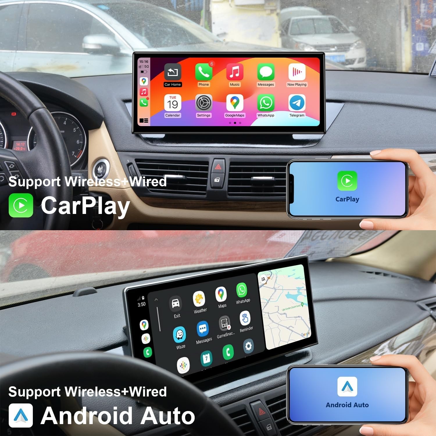 12.3″ Ultra Thin Linux Scrn FOR BMW X1 E84 2009-15 4PIN CIC Support WL & Wired M