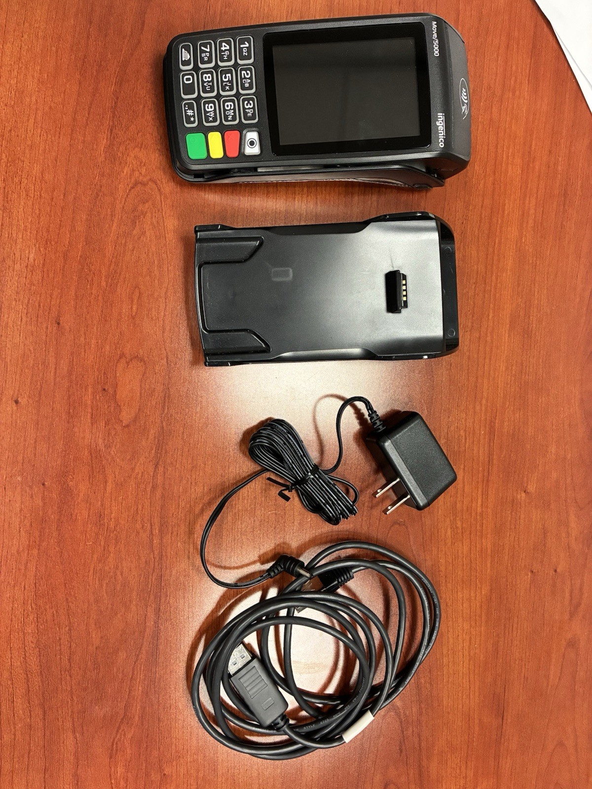 INGENICO MOVE 5000 TOUCHSCREEN PORTABLE PAYMENT TERMINAL – (W/POWER SUPPLY)