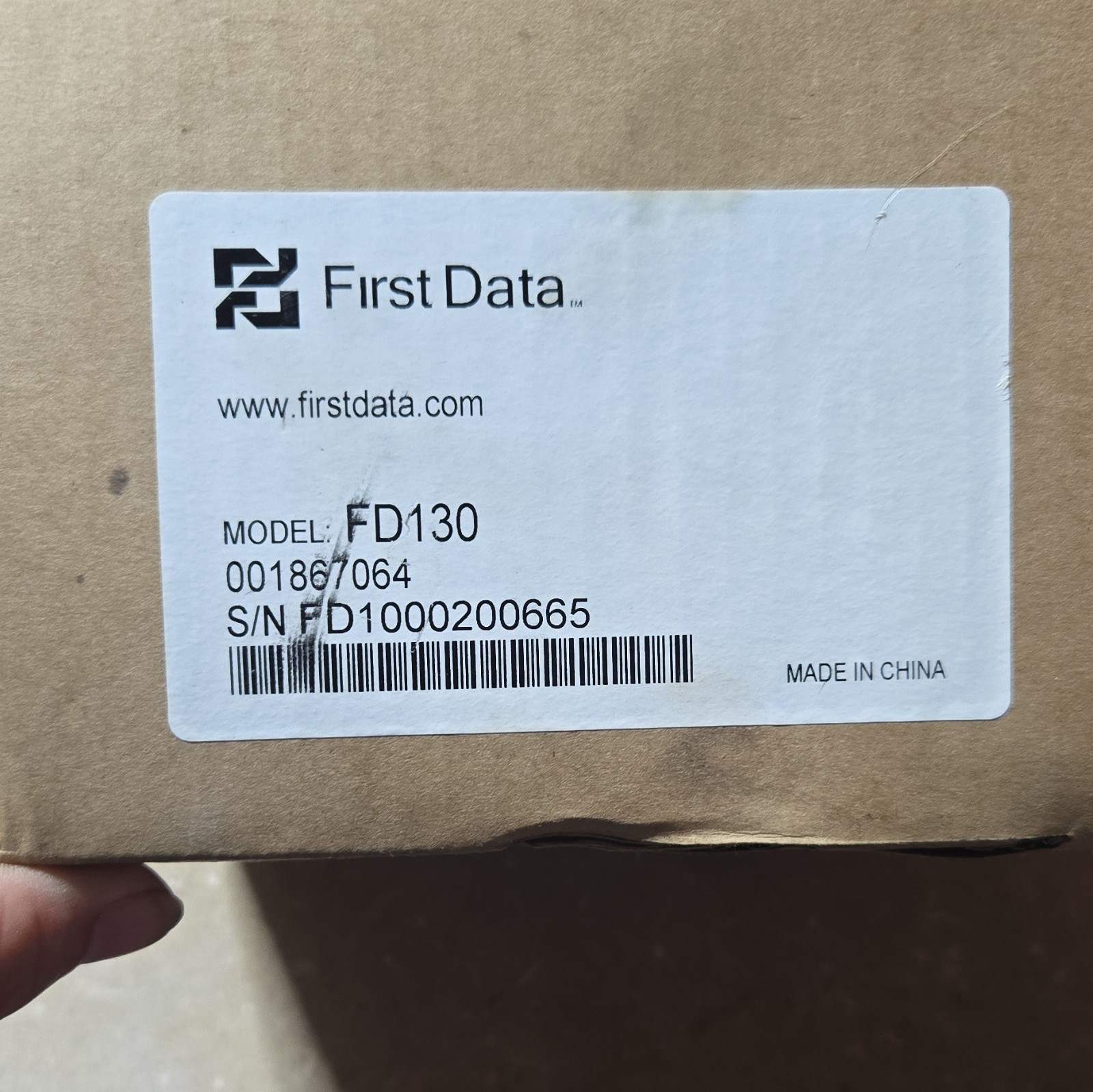 First Data FD130 FD Series Wired Credit Card Terminal (MPN 001867064)