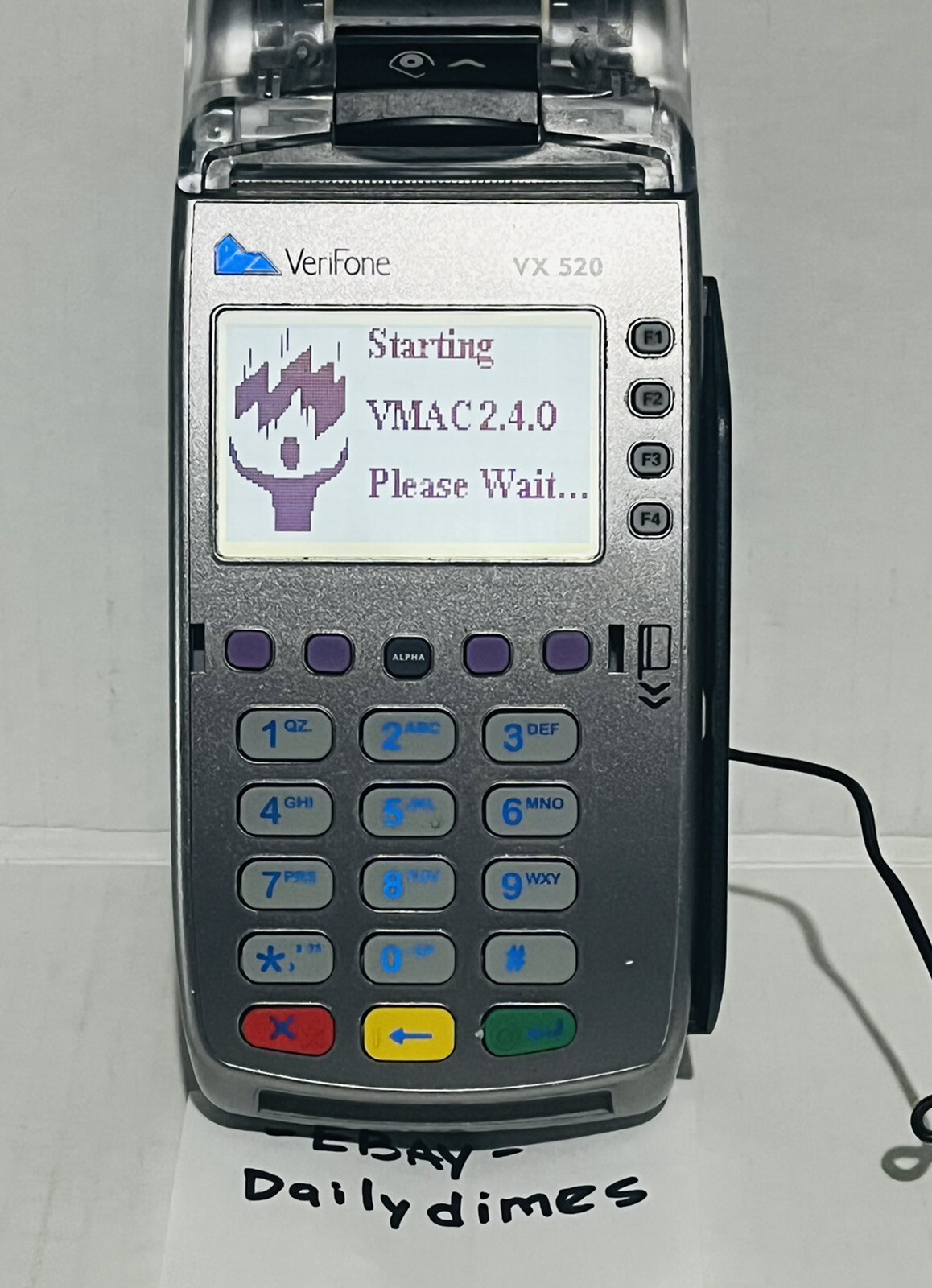 VeriFone VX520 DIAL/ETH Credit Card Machine #M252-653-AD-NAA-3 Tested *Read