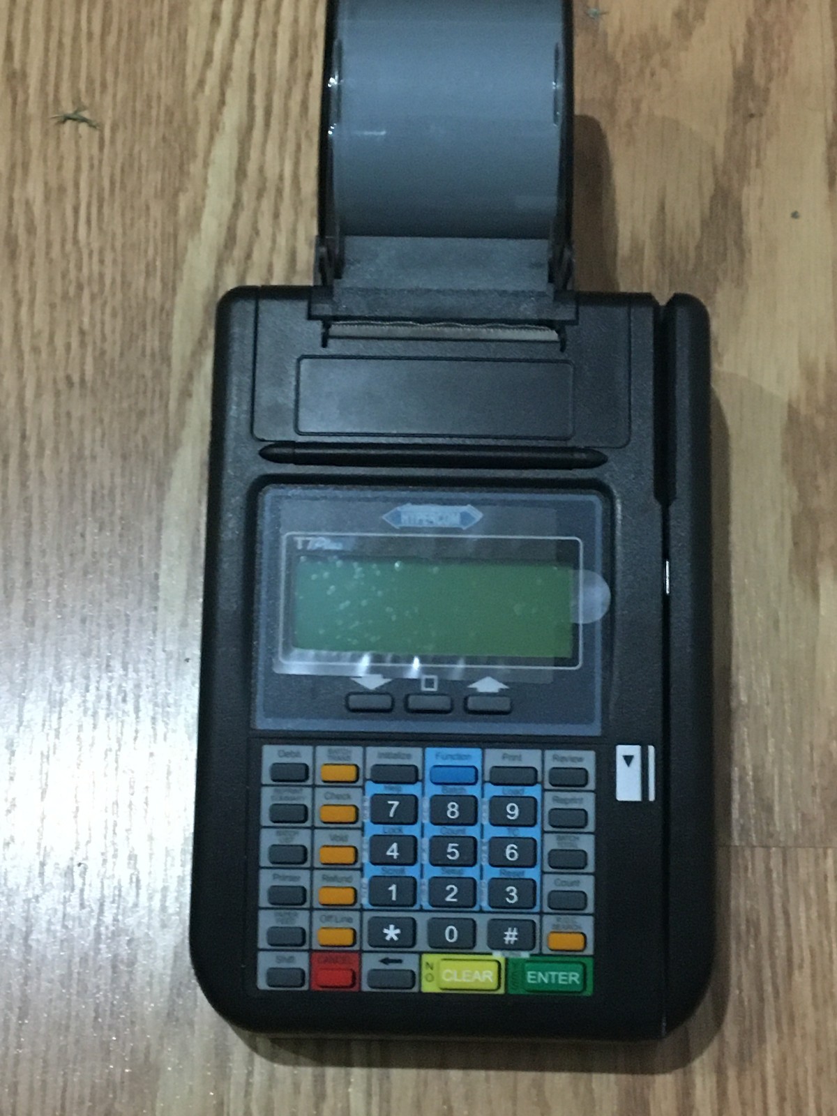 ✝️HYPERCOM T7PLUS CREDIT CARD READER PROCESSING TERMINAL 010218-046 ZJ