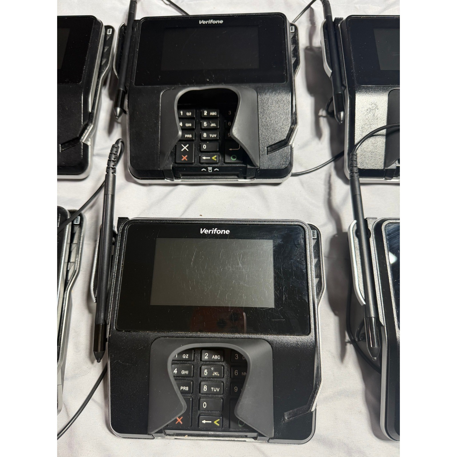 Lot of 6 Verifone MX 915 Credit Card POS Terminal Payment System M177-409-01-R