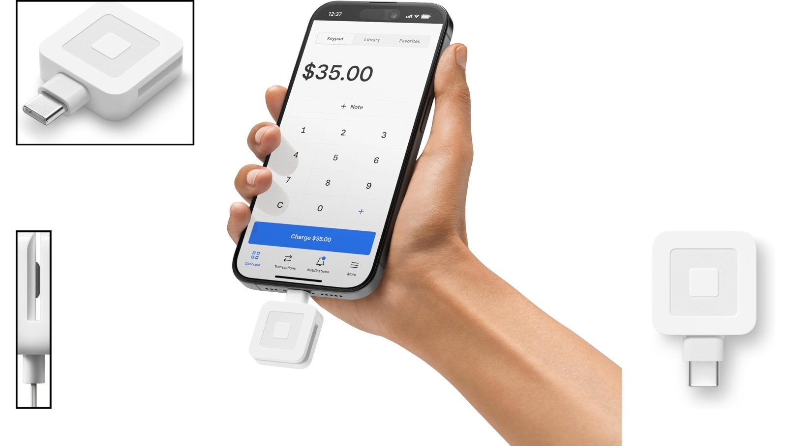 USB-C Magnetic Stripe Card Reader for Apple & Android Devices
