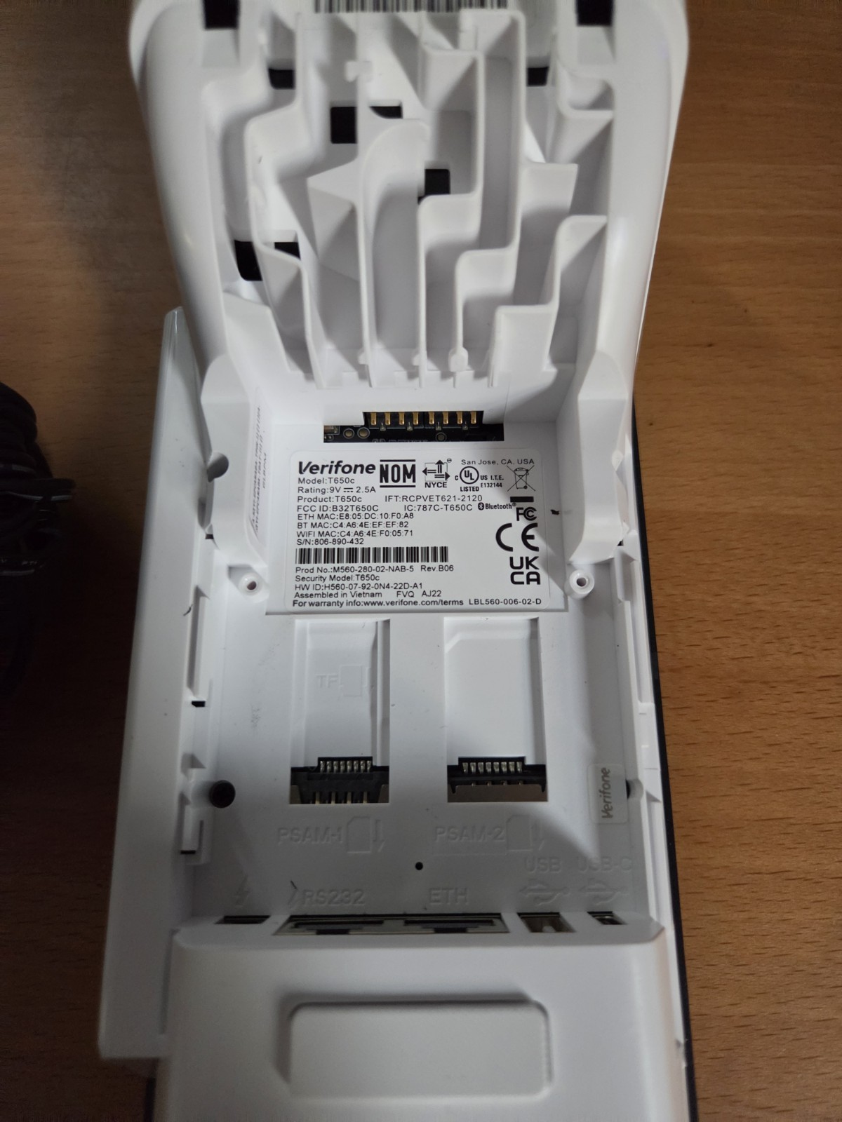 Verifone T650c Credit Card Terminal POS device