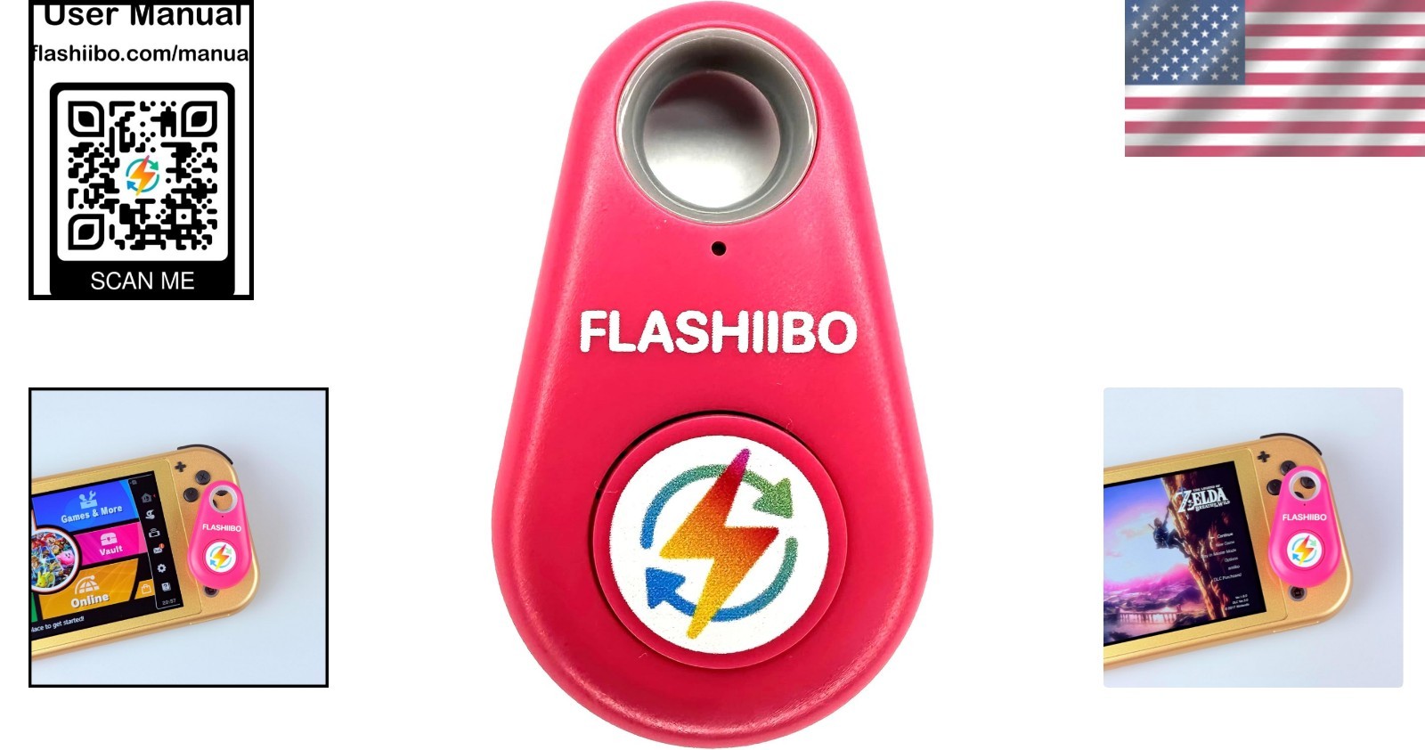 Compact Handheld Pink NFC Emulator Fob: Elevate Your Nintendo Experience