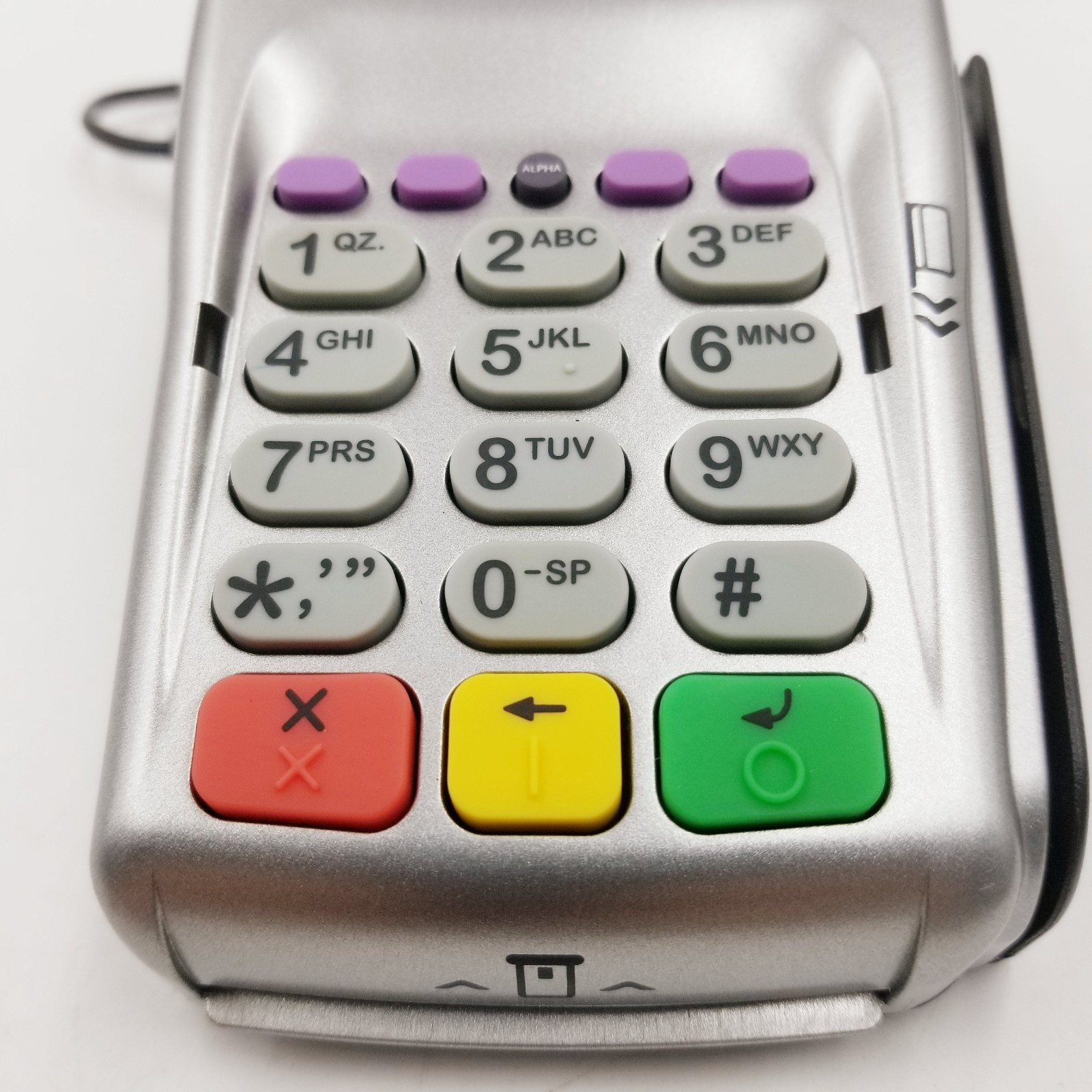 VeriFone VX805 CTLS Pin Pad Tamper Chip Credit Card Reader Power Cord VX 805