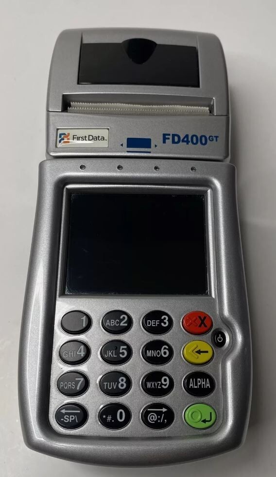 First Data FD400GT Credit Card Terminal Thermal Debit Card Machine Touchscreen