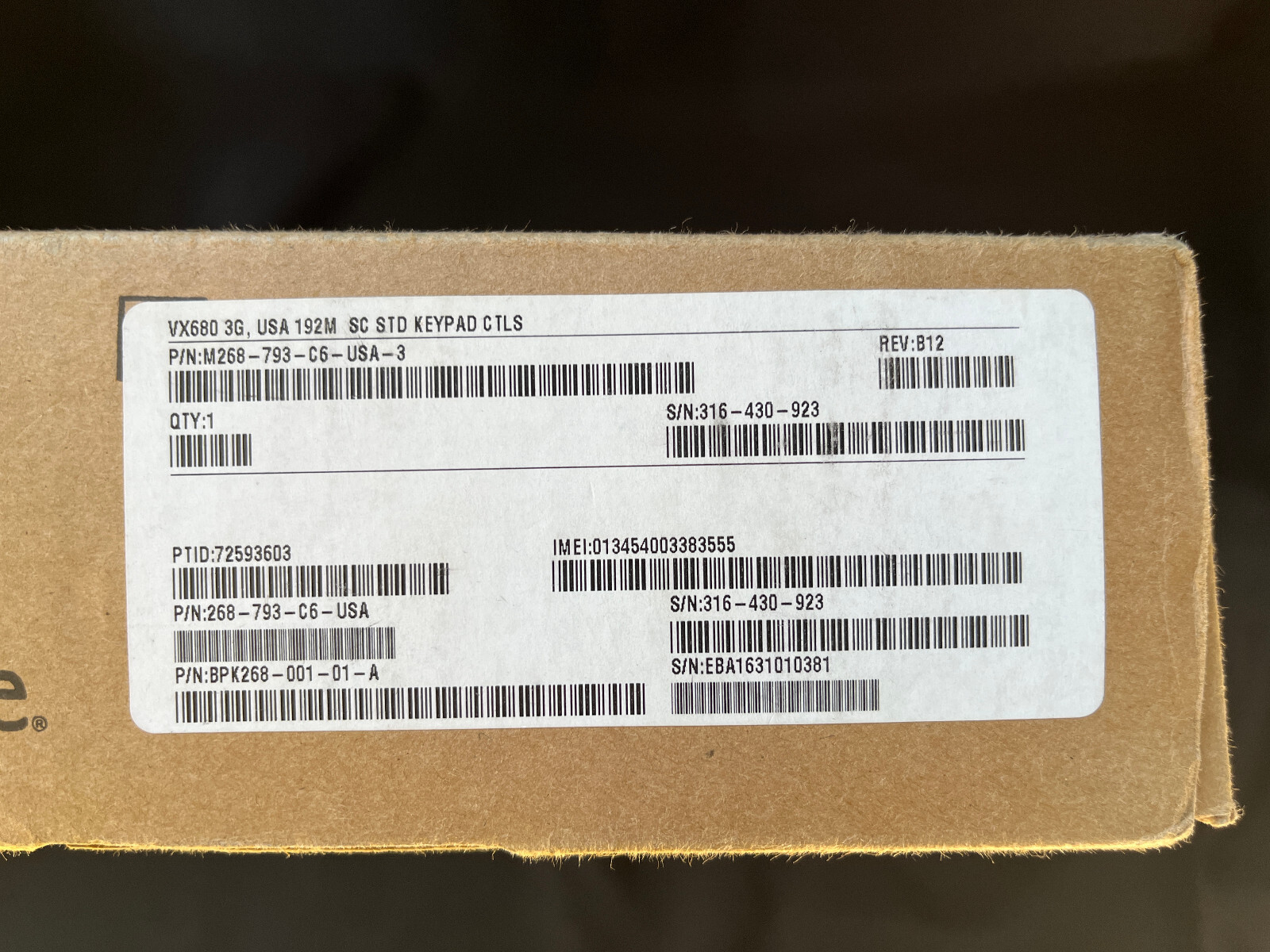 VERIFONE USED VX680 3G FULL PACKAGE CREDIT CARD MACHINE TERMIINAL (2) EX+ ELEVON