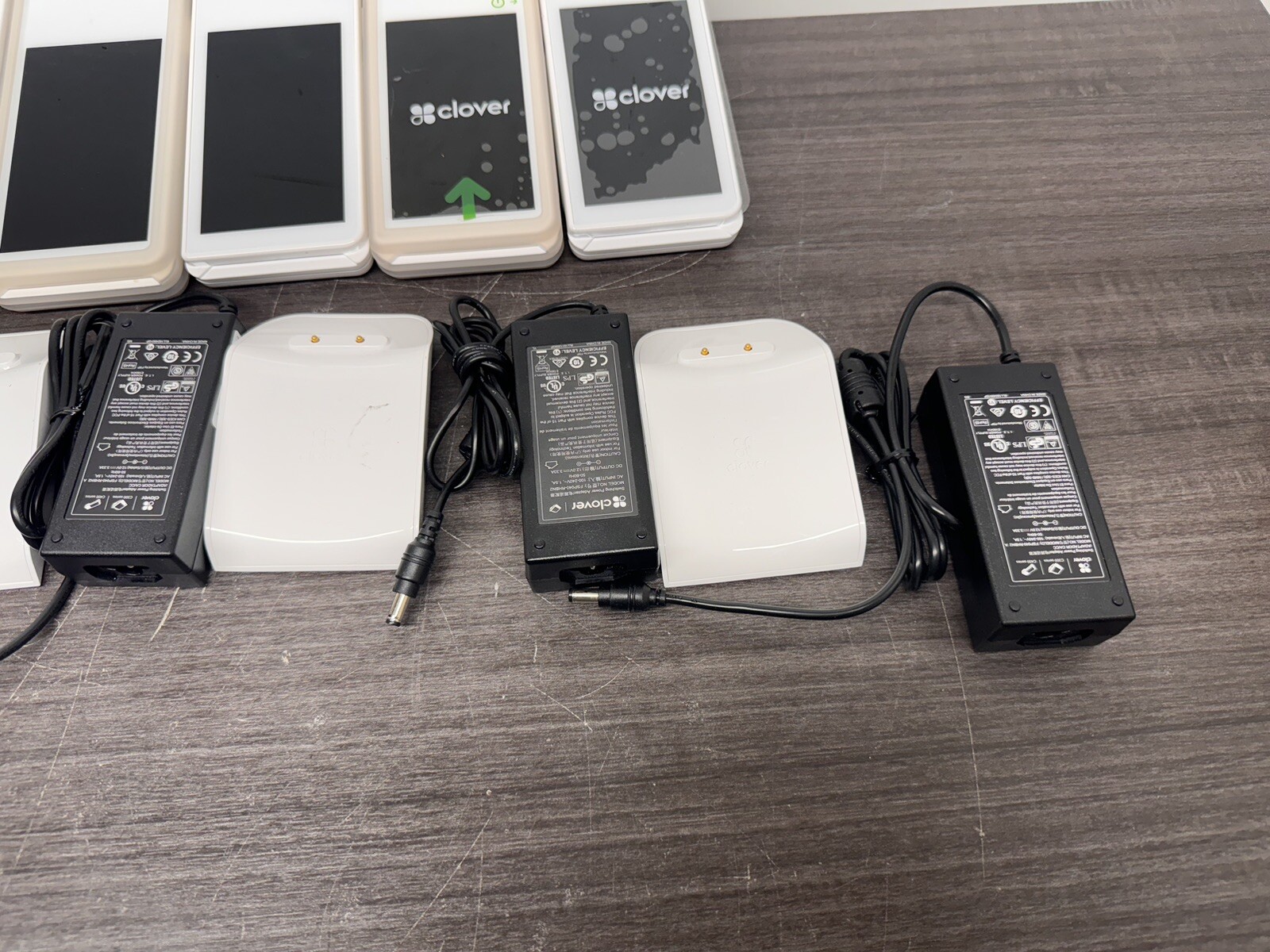 Lot Of 7 Clover Flex C401U Wireless Credit Card Handheld POS (LOCKED) – P8