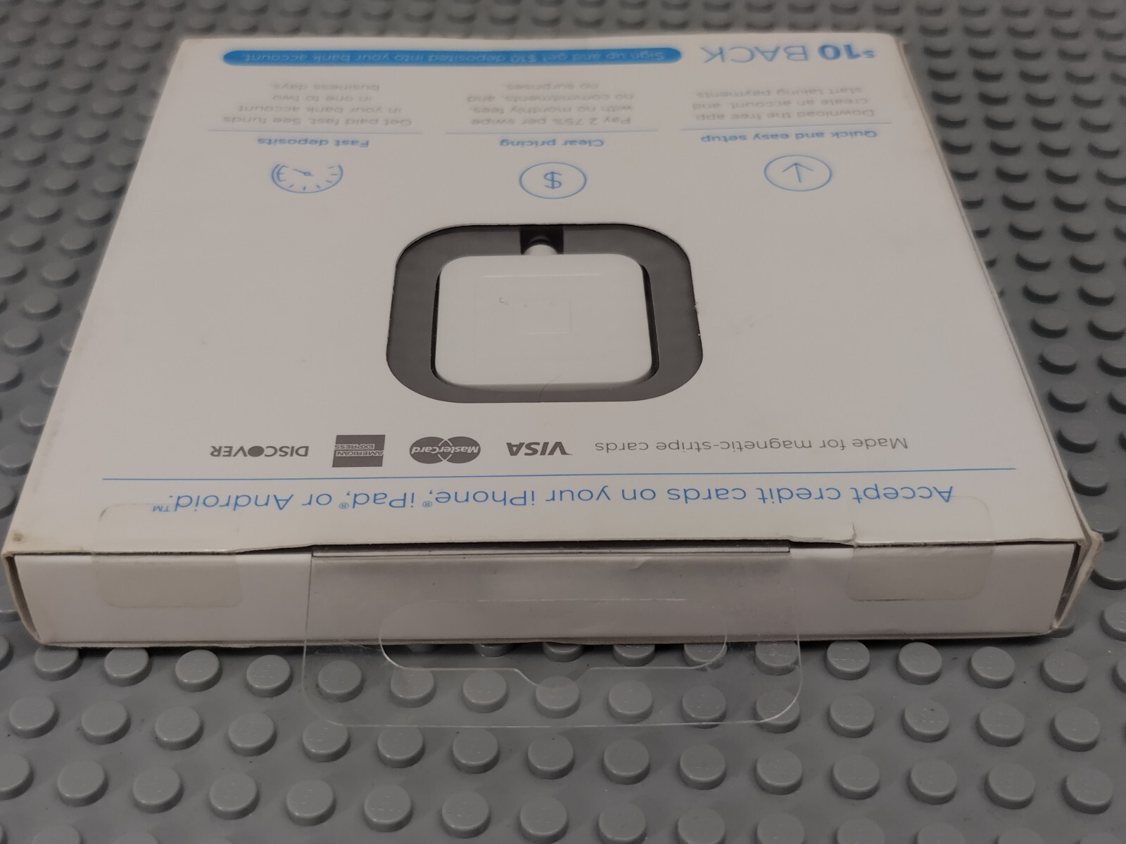 Square Reader A-SKU-0047-02 Credit Card Reader for iPhone, iPad, and Android New
