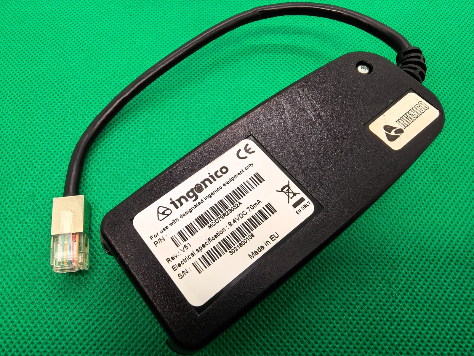 INGENICO LINK COMBOX RS323 MOD79R2S032A 8.4V WIRELESS INGENICO Network Adapter