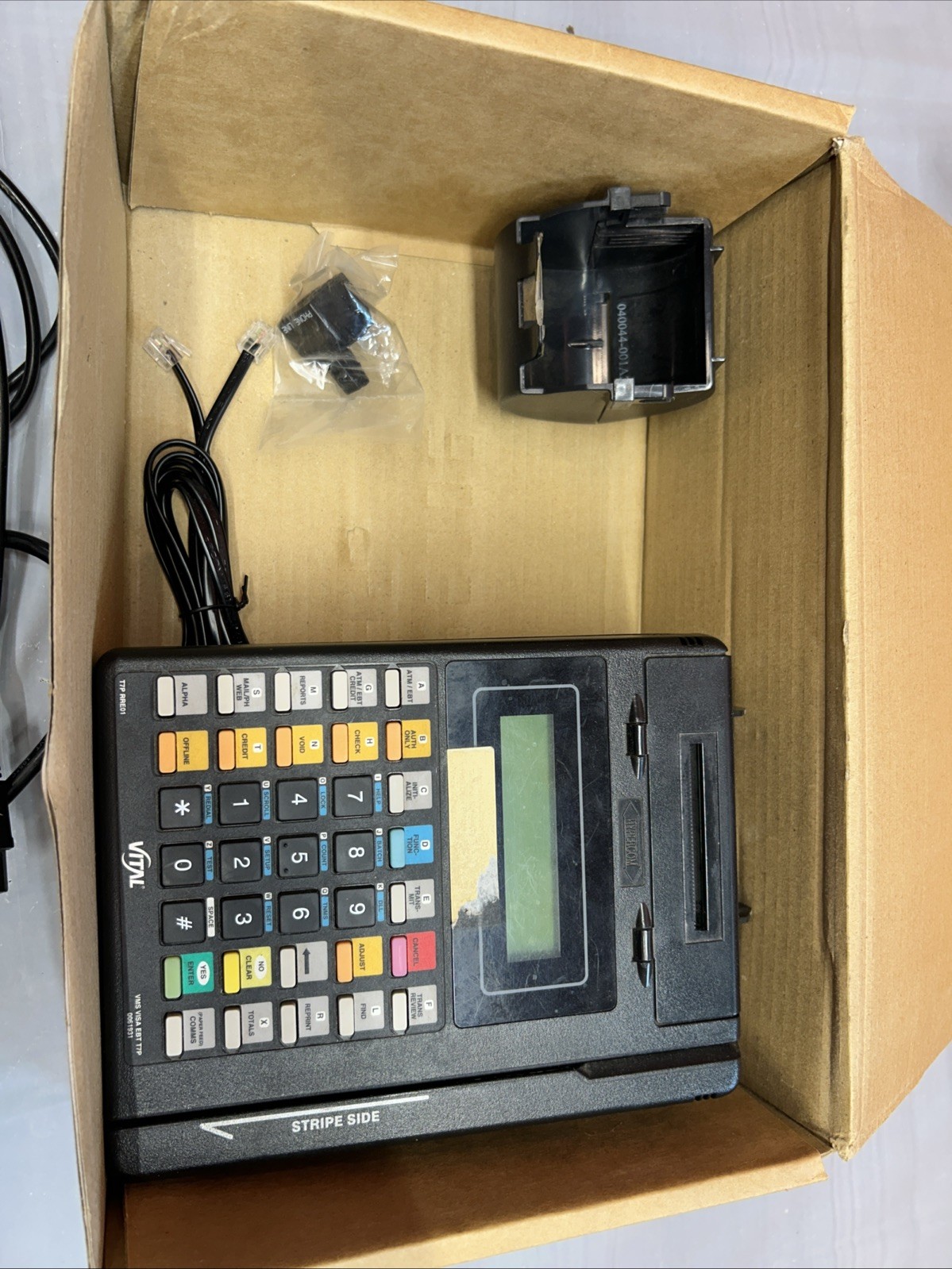 Hypercom T7Plus POS Credit Card Machine Terminal with OEM Power Supply *used