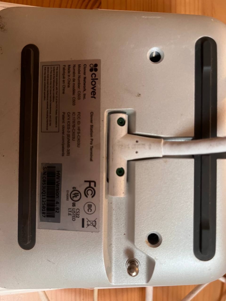 Clover Station Pro POS S503 w/ C503 Terminal BLOCKED Cracked Screen Parts