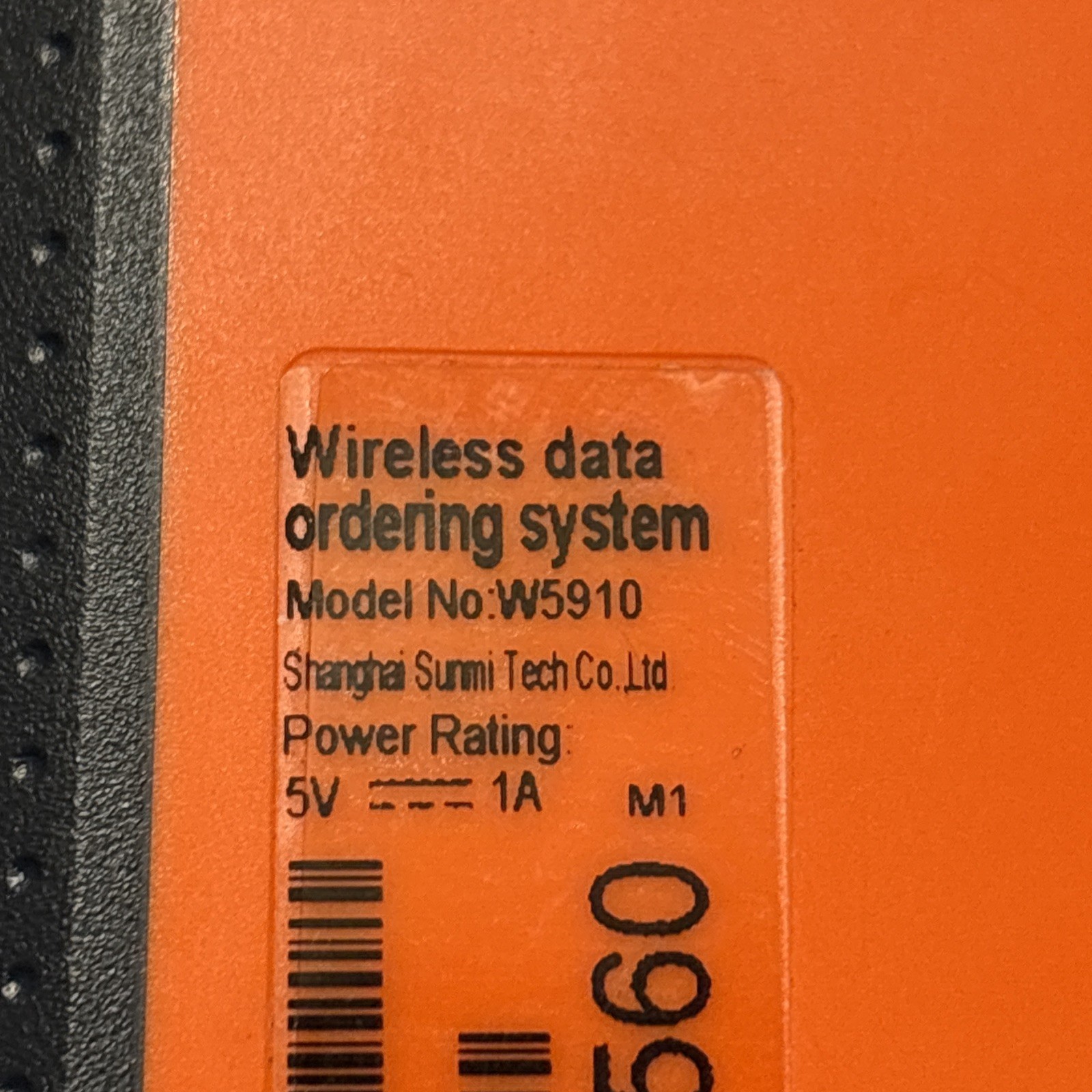 Pos Wireless Data Ordering System Sunmi M1 Android handheld terminal W5910