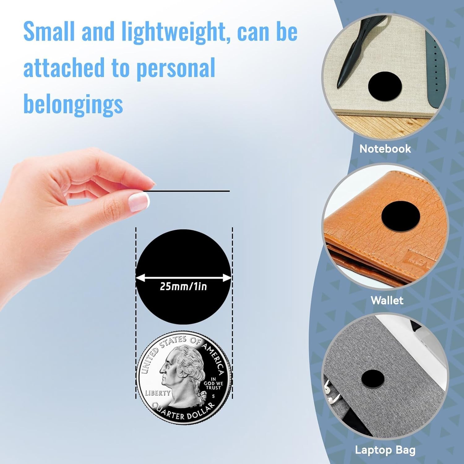 Versatile Waterproof NFC Coins – 100 Black 13.56MHz Adhesive Tags for Android