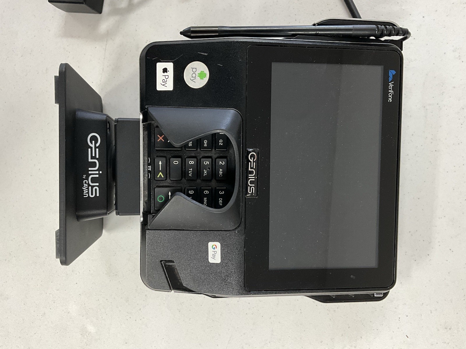 Genius by Cayan Verifone MX925 Credit Card Terminal With Stand