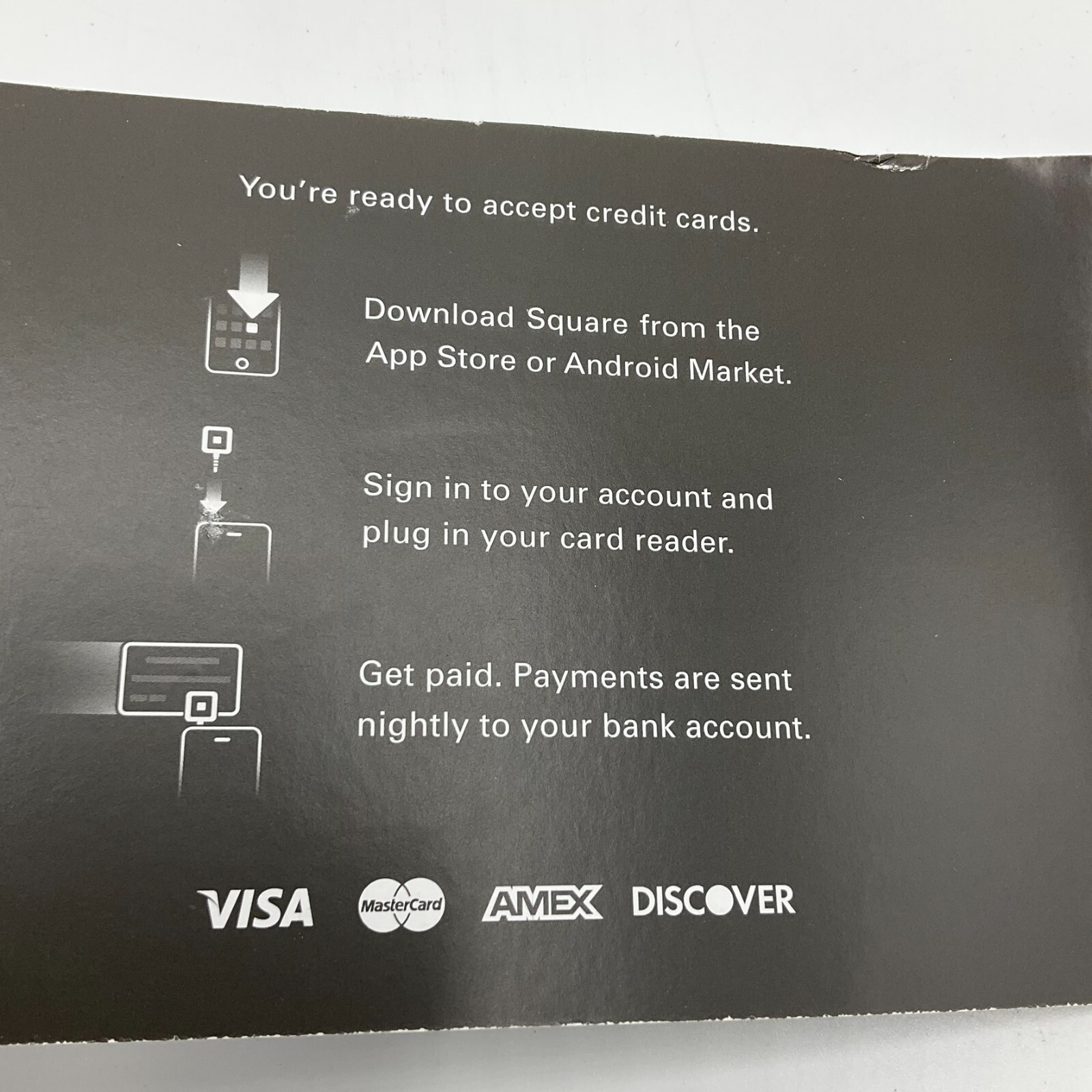 Square Credit Card Reader – New for Apple & Android Smartphones & Tablets