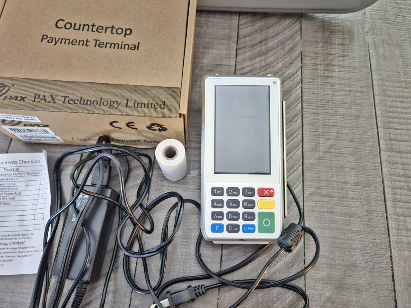 PAX A80-MBA-RD5-01AA COUNTERTOP PAYMENT TERMINAL A80