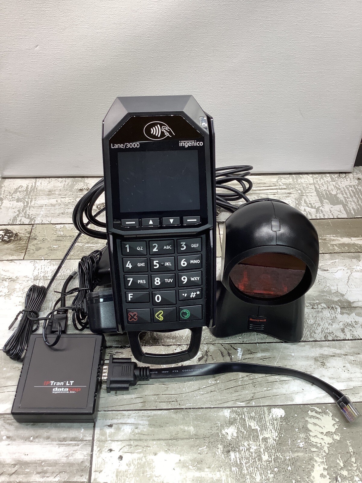 Ingenico Lane 3000 Payment Terminal Credit Card Touch POS With Datacap Scanner +