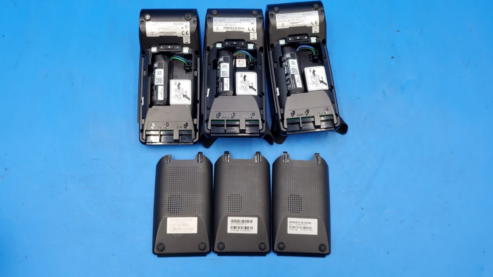 LOT OF 3/ DEJAVOO Z9 VEGA3000 BLACK 3.5″ CREDIT CARD TERMINAL