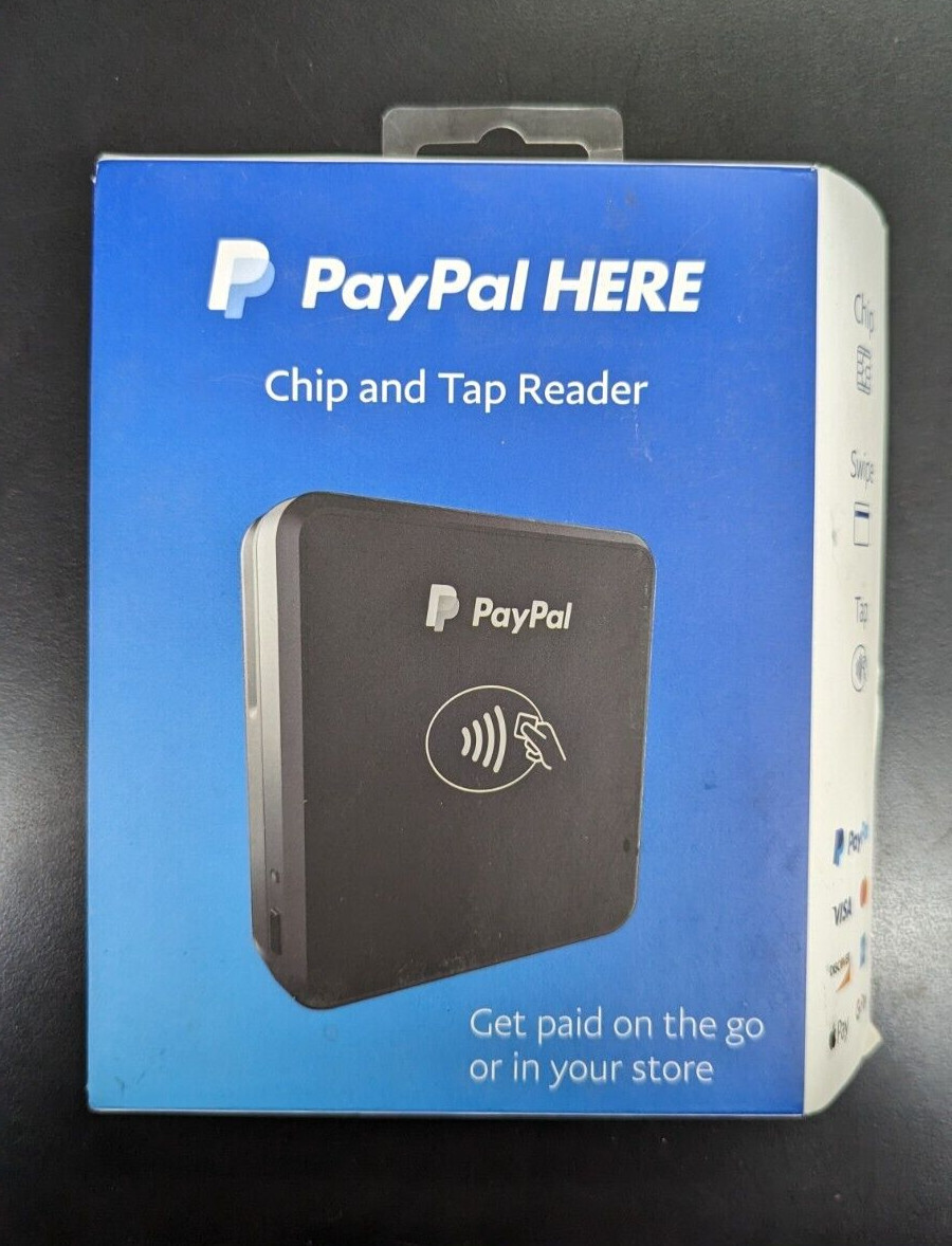 PAYPAL HERE MOBILE CARD CHIP AND SWIPE READER BLACK PCSUSDCRT