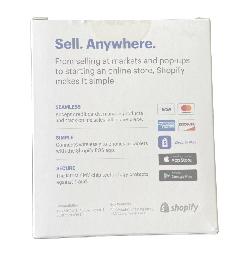 Credit Card Reader – Shopify Chip and Swipe White – Model S1701