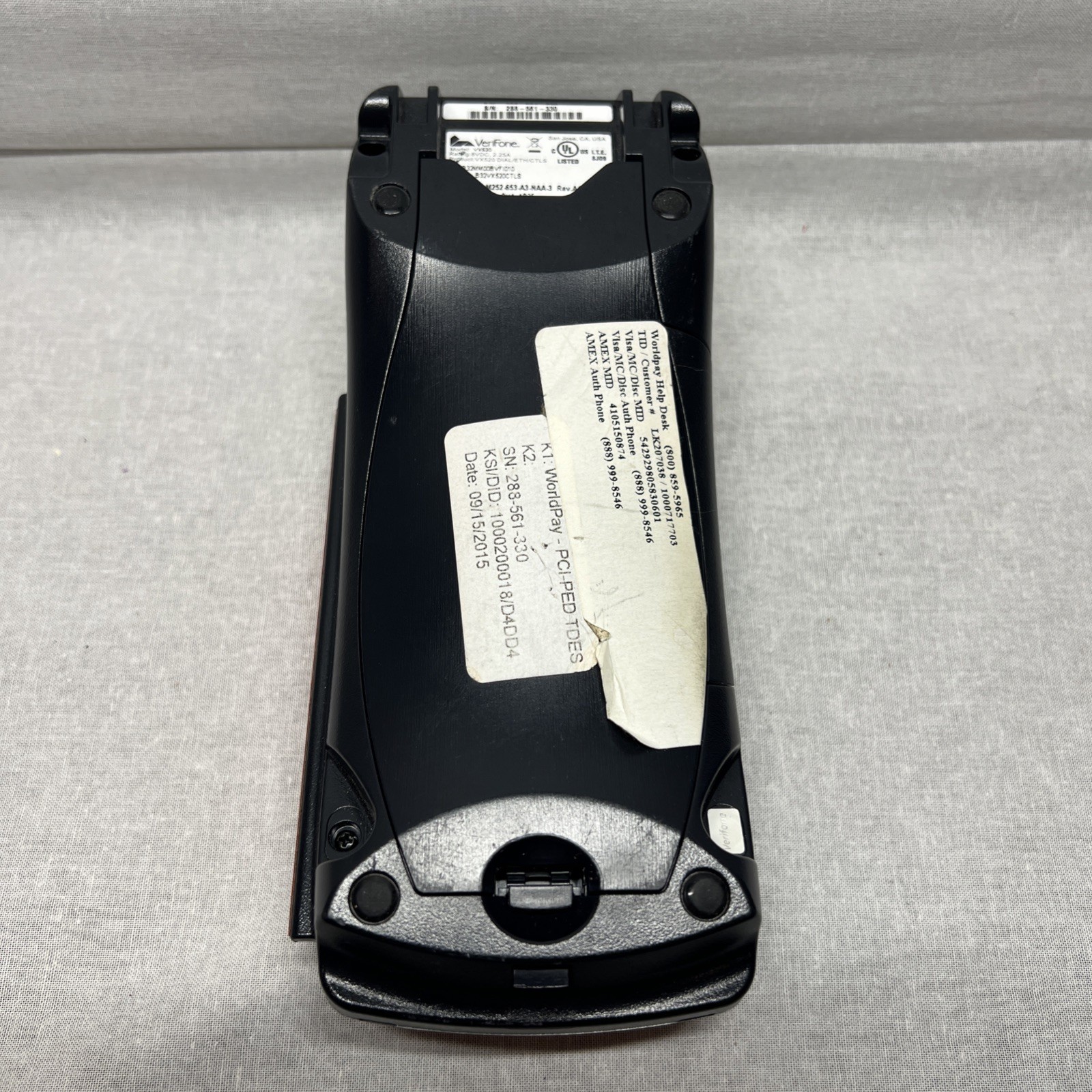 VeriFone VX 520 VX520 Credit Card Machine Ethernet Chip Reader No Power Adapter