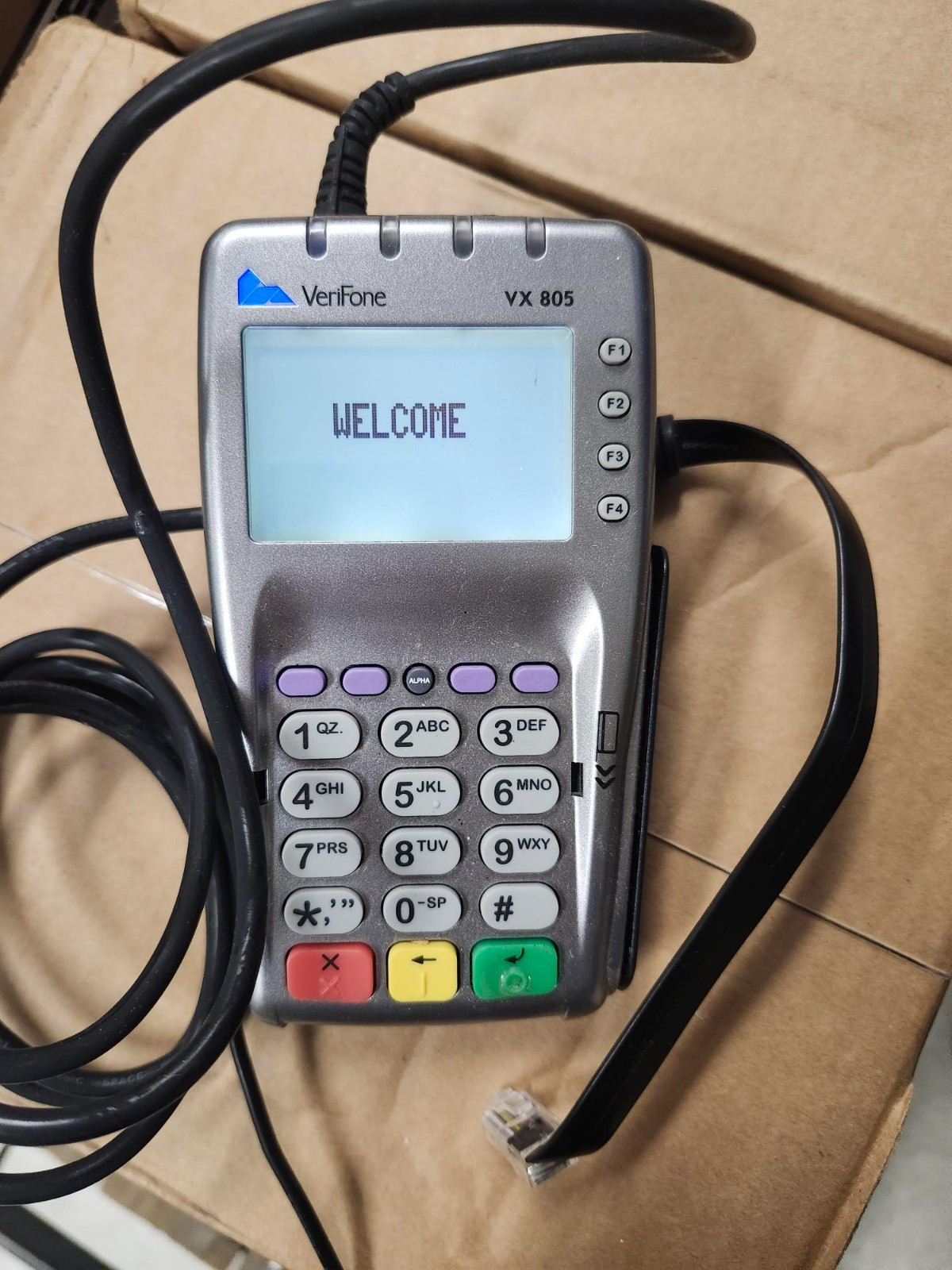 Verifone VX-805 Pin Pad Card Reader 160mb Keypad