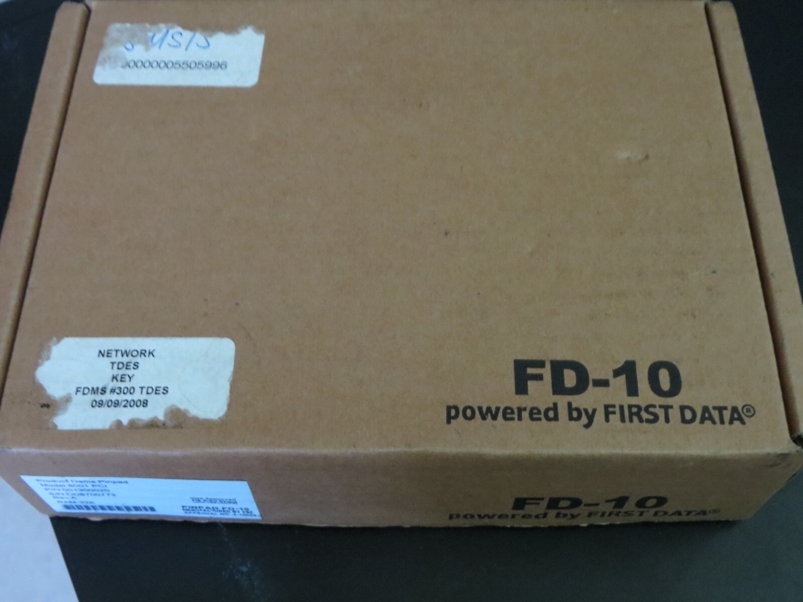 FIRST DATA FD-10 Pin Pad(Serial Port Connection 8001-PCI New