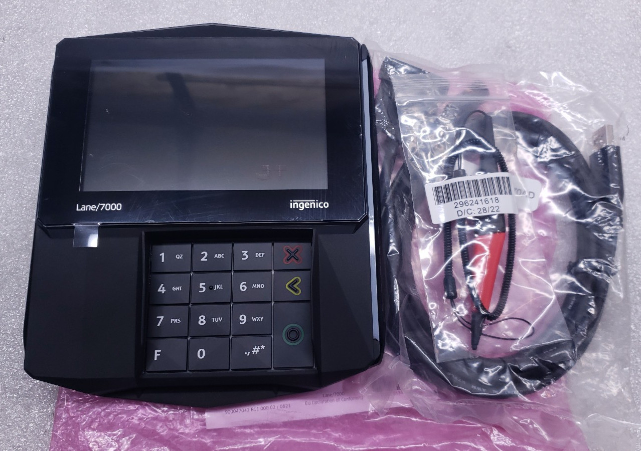 Ingenico Lane 7000 Signature Capture Payment Terminal [Missing AC Adapter] #99
