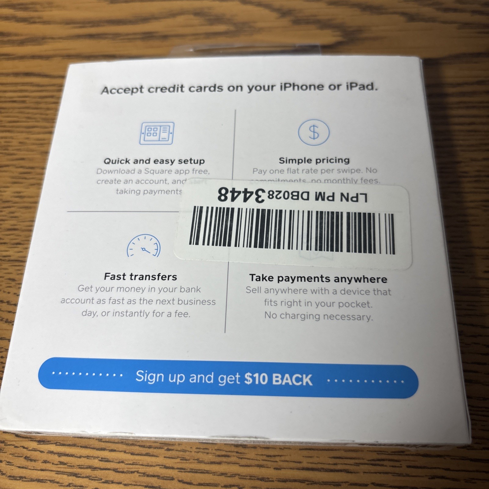 Square Reader For Magstripe Lighting Connector Credit Card Reader