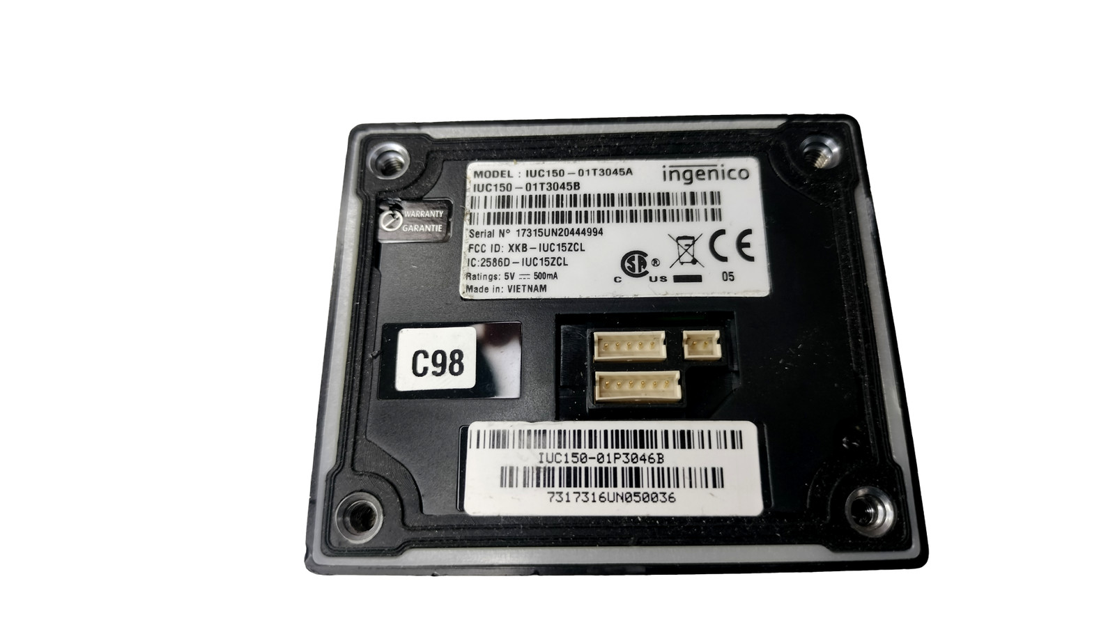 Ingenico iUC150 B Contactless Card Reader
