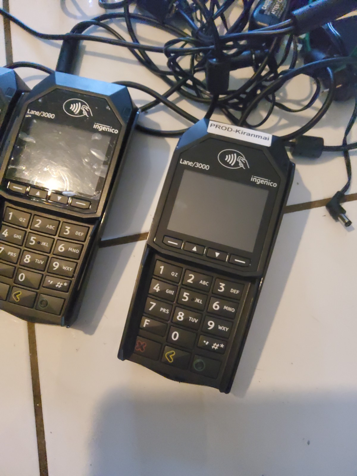 Ingenico Lane/300 Payment Terminal Credit Card Touch Lot Of 3
