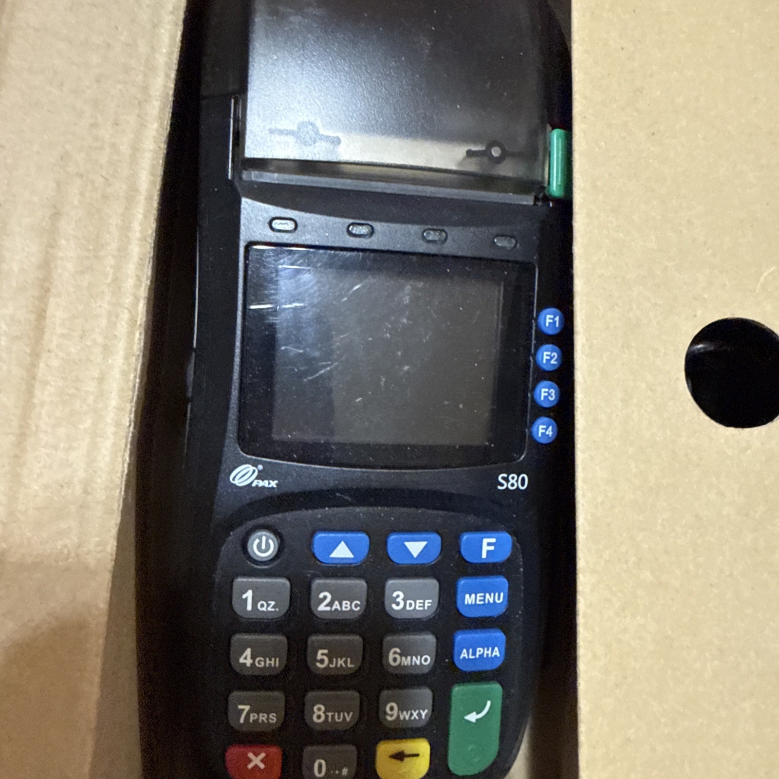 PAX S80 POS Terminal In Original Box UNTESTED SEE DESCRIPTION