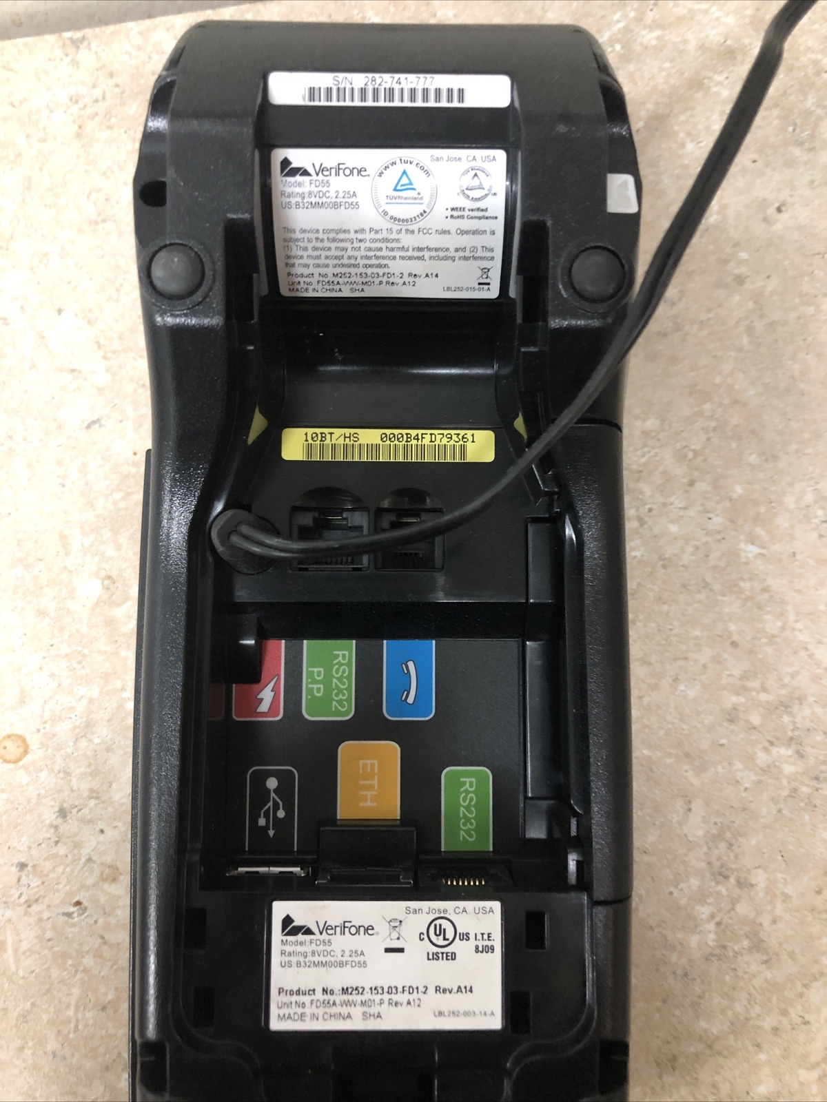 Verifone First Data FD-55 Terminal Used works well