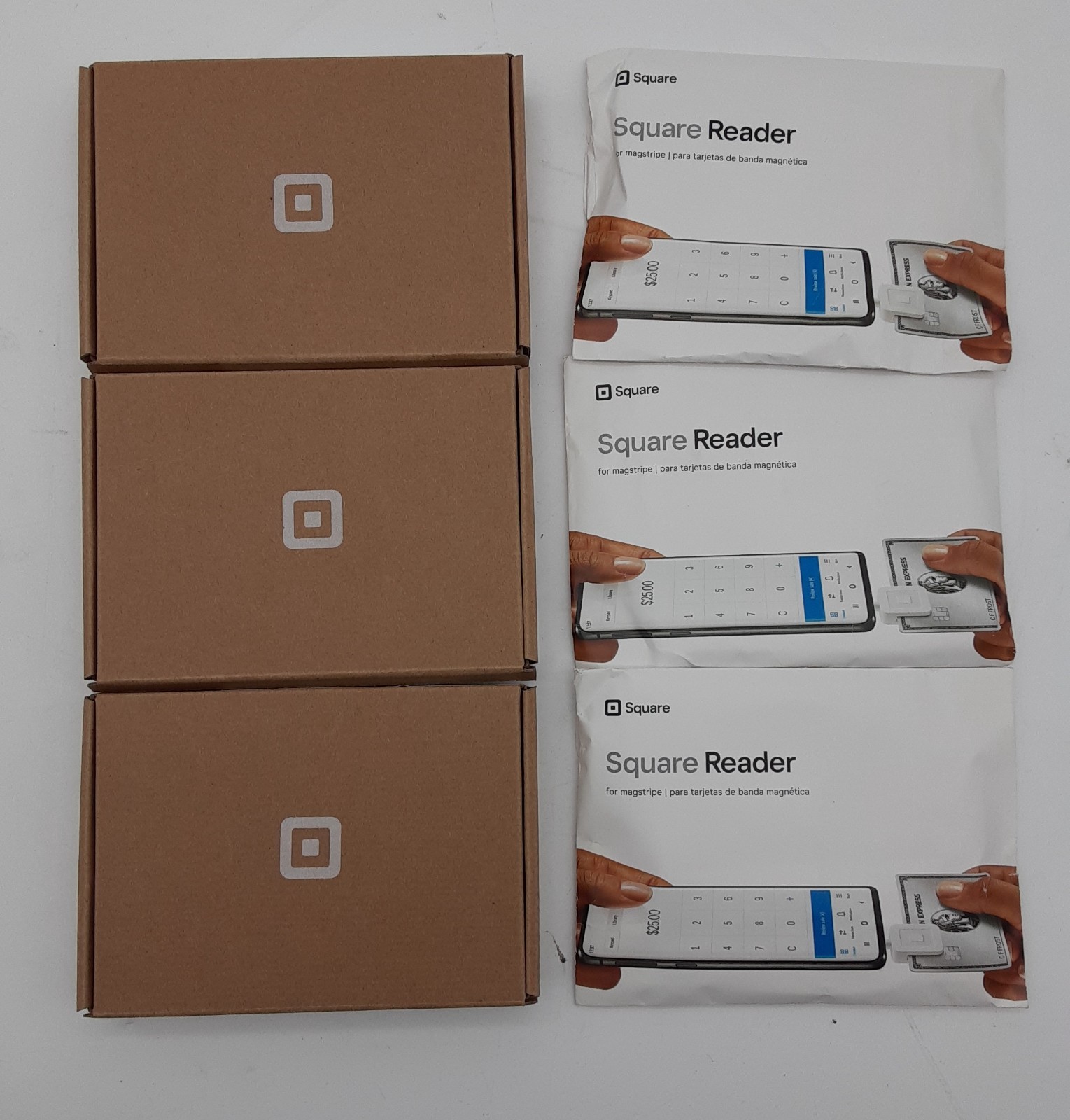 *LOT OF 6* Square Card Readers | Gen 1 Swipe x3 | Contactless x3 | New Open Box