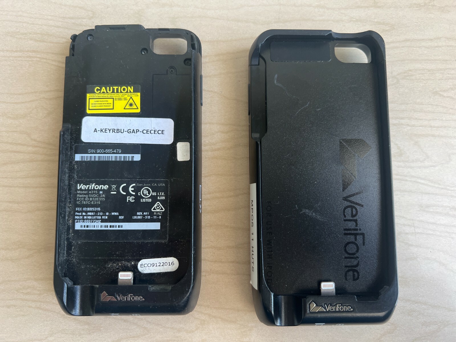 Lot of 2 – Verifone e315M Credit Card Reader E315 *UNTESTED SOLD AS IS*