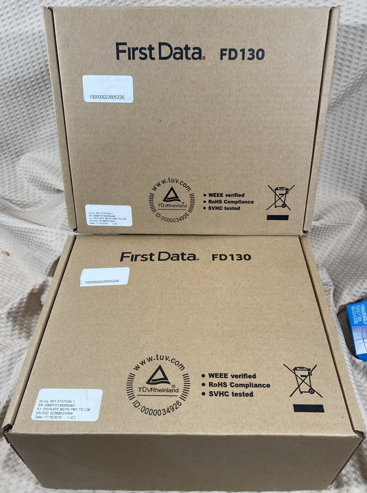 Lot of 2 First Data FD130 Credit Card Terminal BRAND NEW OPEN BOX