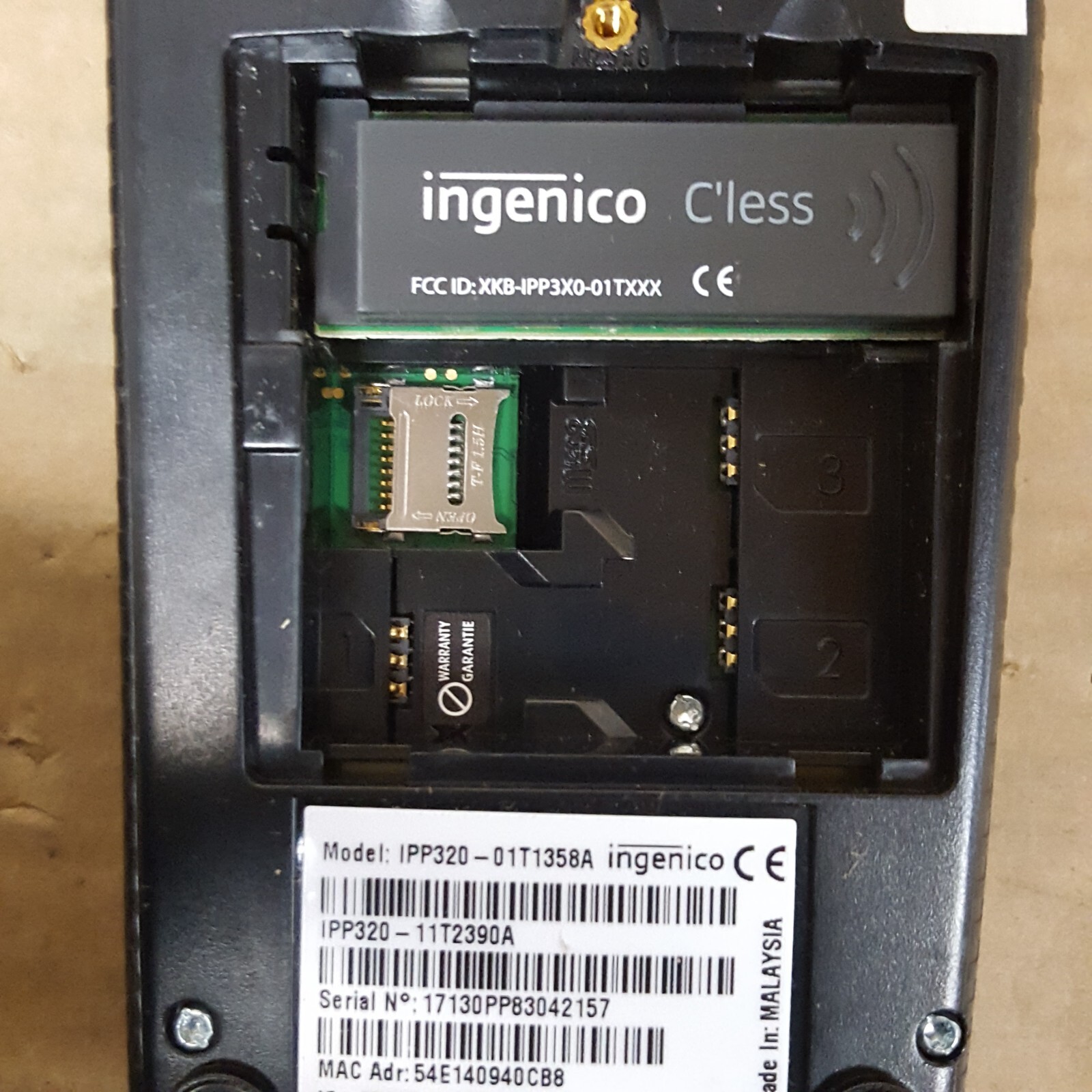 Mix Lot of 7- Ingenico Credit Card PIN Pads IPP310 IPP320 IWL250 ICT220-USED-