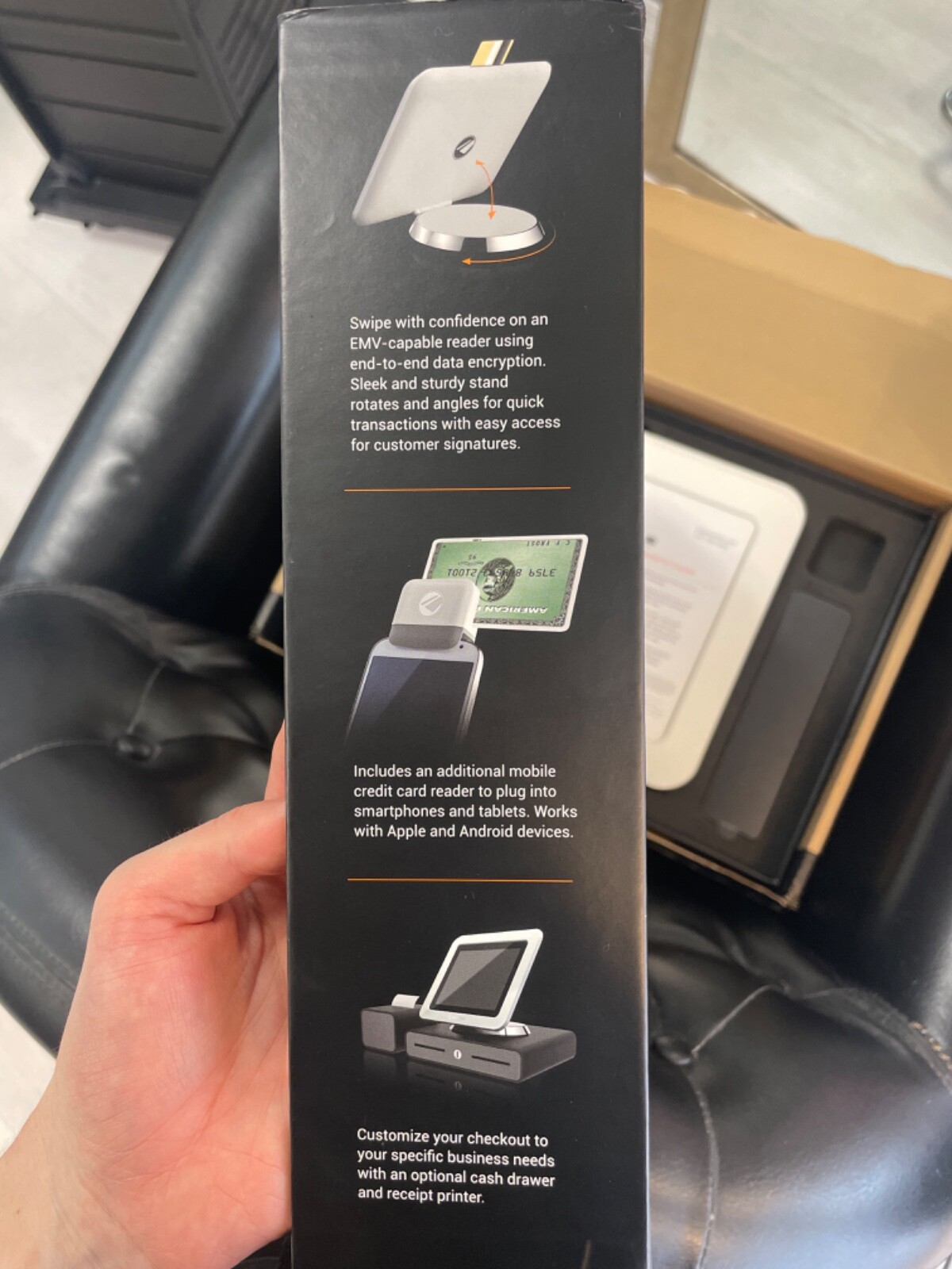 pay anywhere storefront 10” tablet- credit card reade, Apple Pay ready
