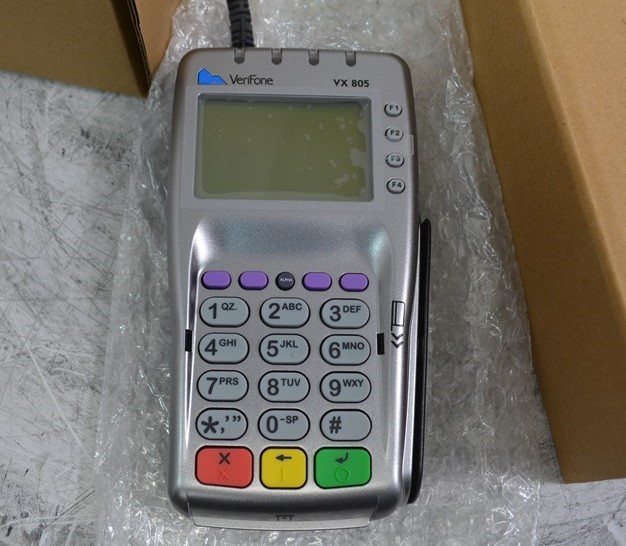 NEW OPEN BOX VERIFONE vx805 m280-703-ab-wwb-3 A05 Credit Card Reader SEE NOTES