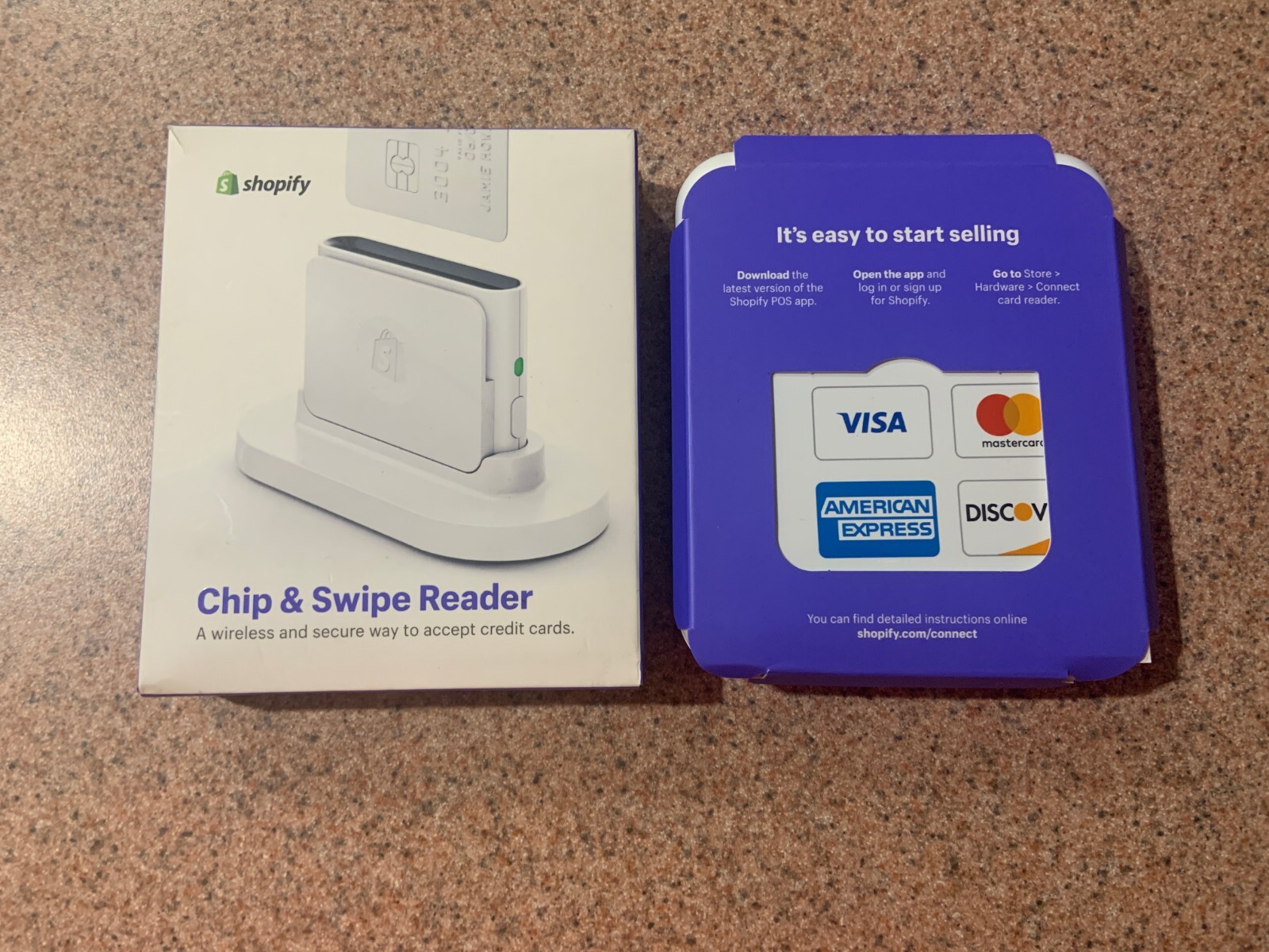 New (Open box) Credit Card Reader – Shopify Chip and Swipe Reader White