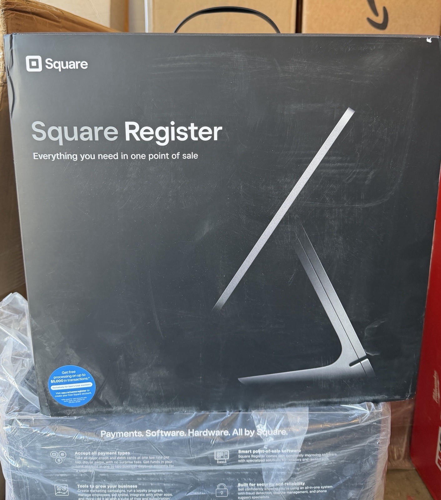 Square Register POS System Gray A-SKU-0665-A2 1st Generation SAME DAY SHIPPING