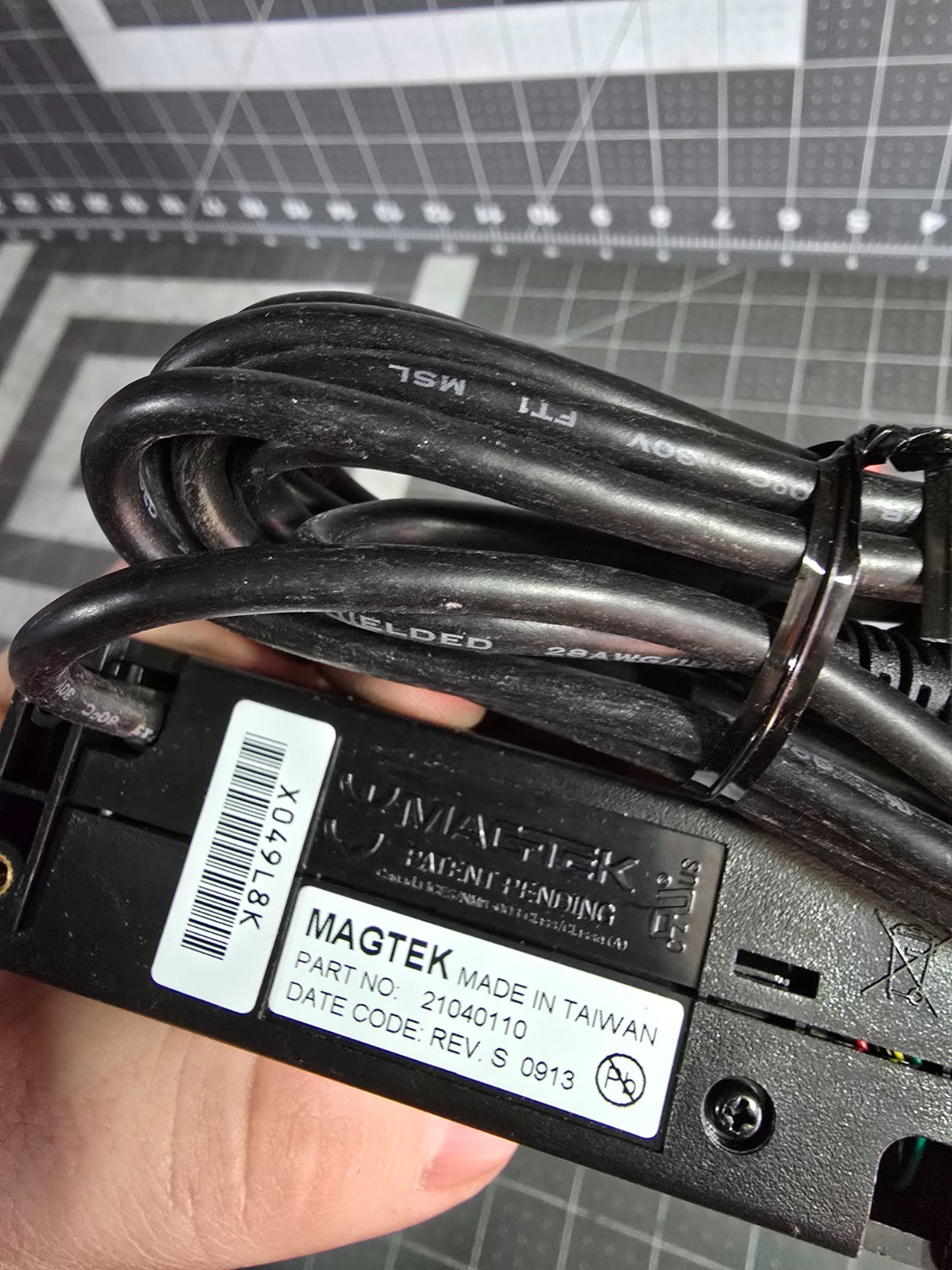 🍀 NEW DEMO! MAGTEK MT-211 21040102 USB HID CREDIT CARD SWIPE READER TRACK 1/2/3