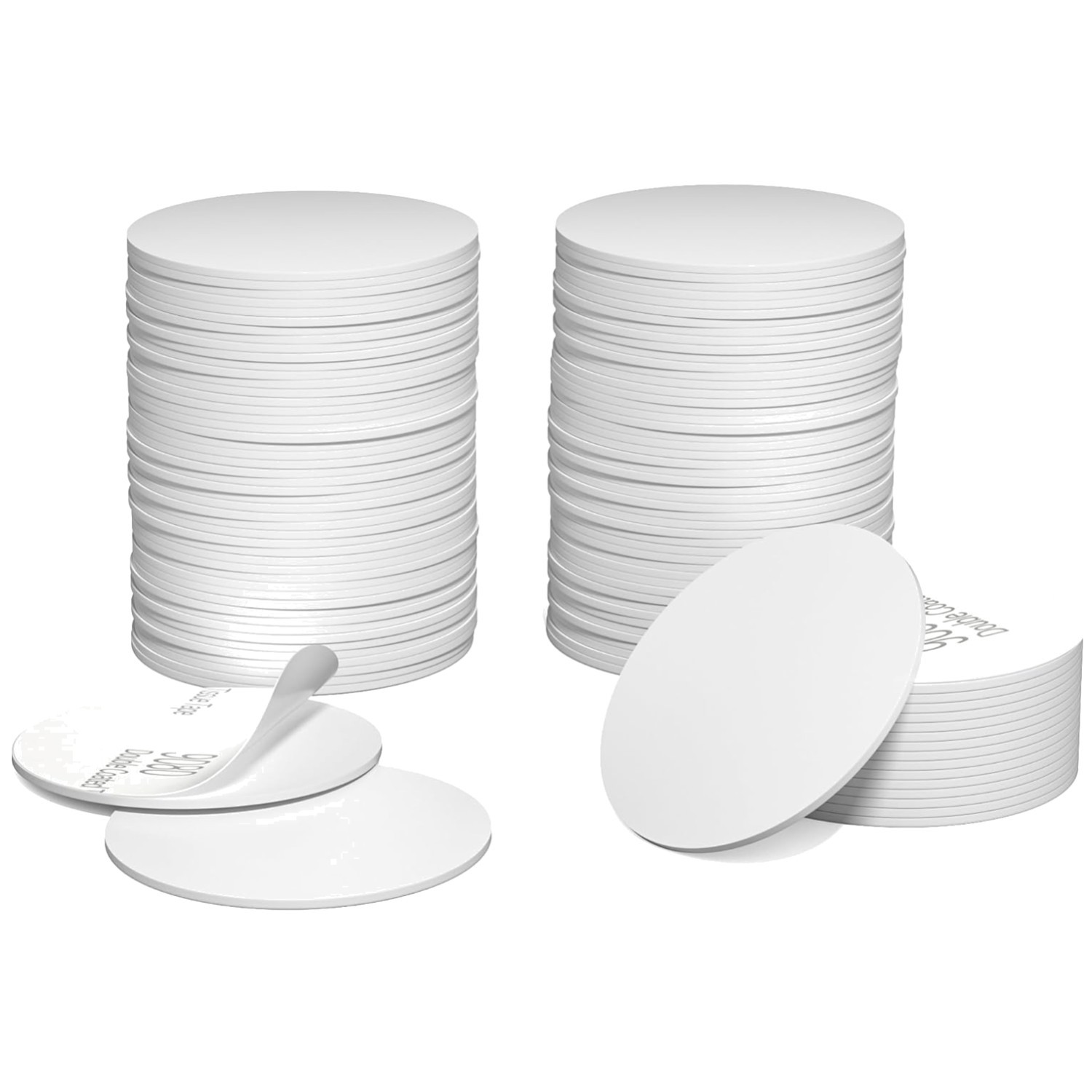 50 pcs NTAG215 NFC Coin Tags 25mm White Stickers