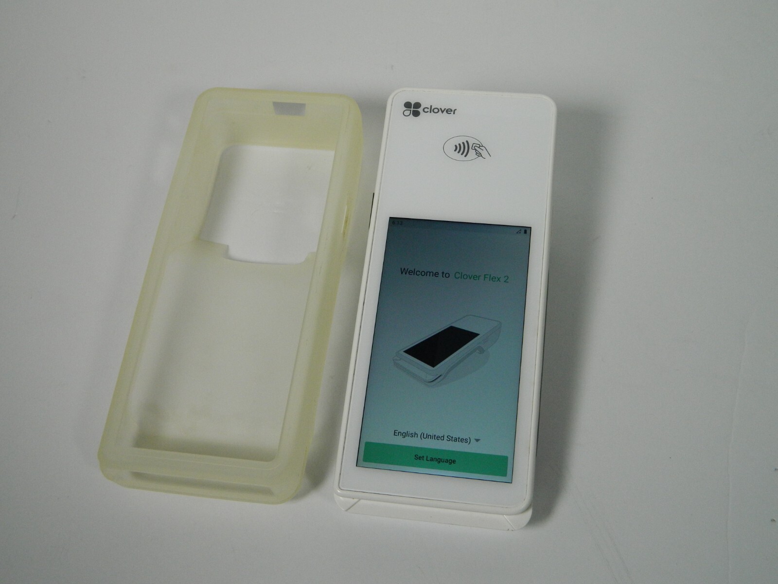 Clover Flex 2 Card Reader POS System + Clover K400 Flex Cradle