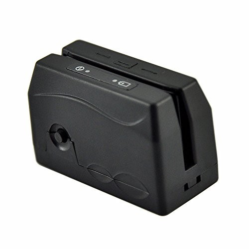 Portable USB Swipe Card Reader, MSR Reader for Credit/Debit Cards, Mini Size