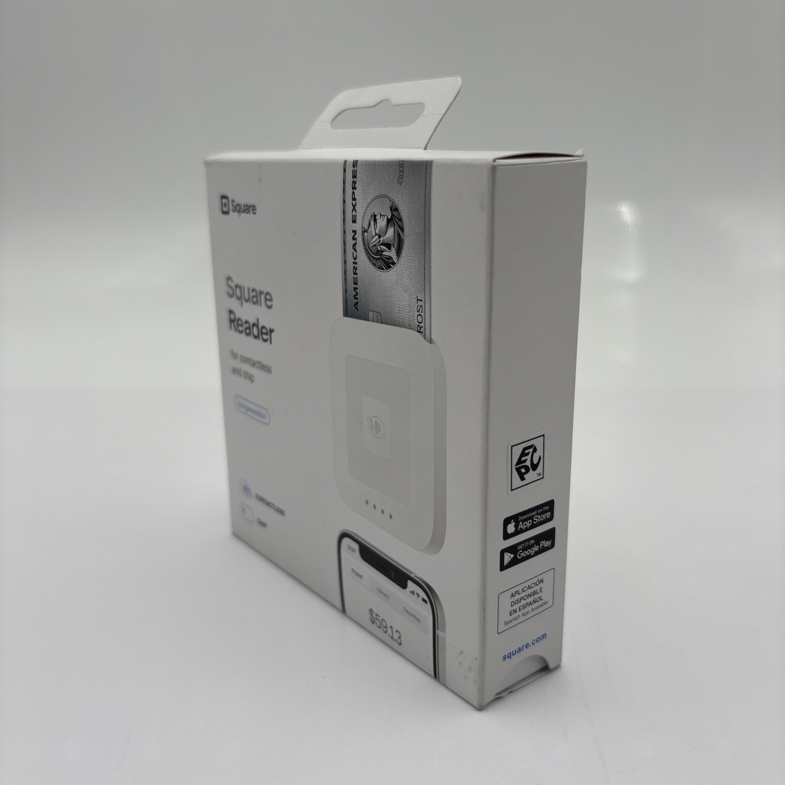 Square Credit Card Reader 2nd Gen Contactless Chip for IOS Android White New