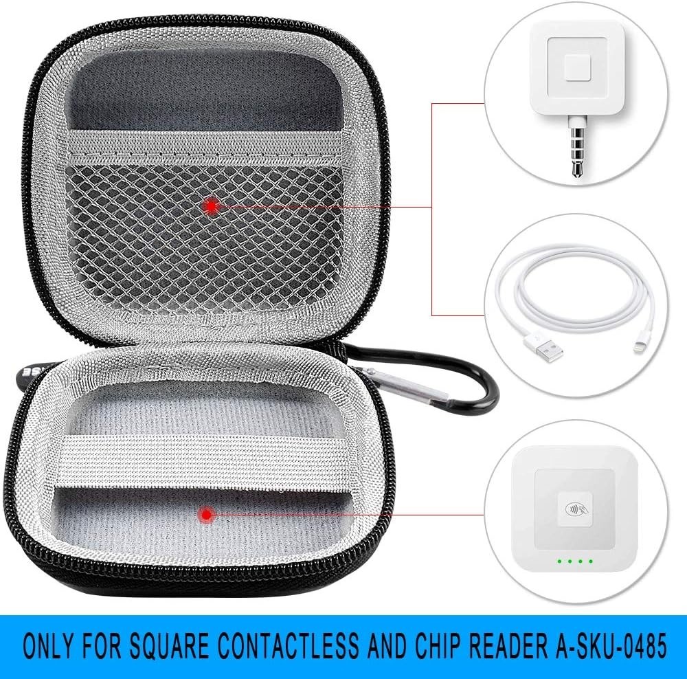 Durable Chip Card Reader Case with Carabiner – Ideal for EMV & Contactless Cards