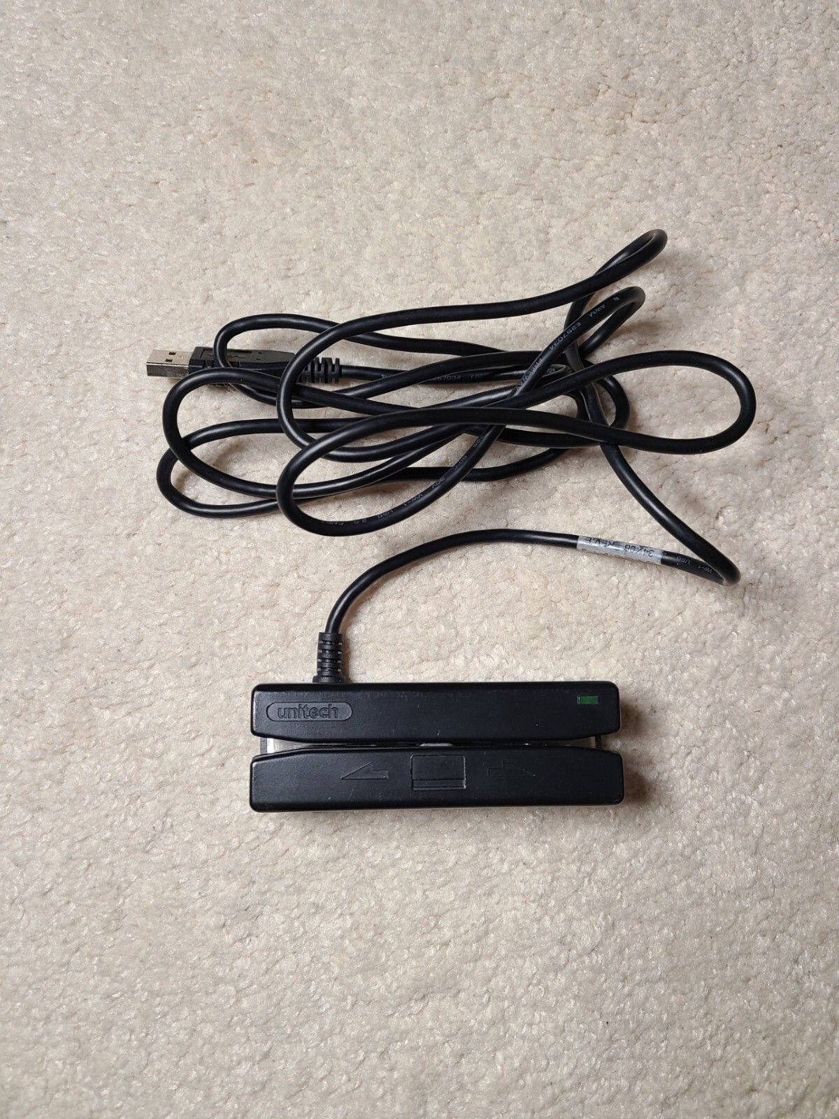 Unitech Magnetic Strip Credit Card Reader – Model MS241-3UG Black